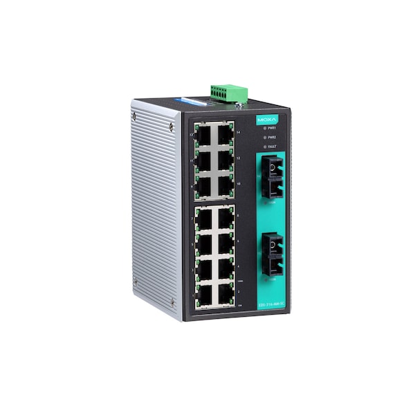 Indust. Unmgd Eth. Swtch W/ 14 10/100Baset(X)Ports, Eds-316-Mm-Sc